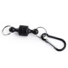 Fishing Hanging Buckle Magnetic Buckle Fast Hanging Buckle Wireless Lost Rope Metal Strong Magnetic Force Outdoor Mountaineering - D12mm black