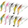 10Pcs Shrimp Bait Set Silicone Soft Lifelike Shrimp Fishing Lures with Luminous Sharp Hooks for Freshwater Saltwater - Lure Set