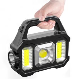 2N1 Solar COB Work Light - Black