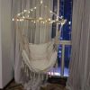 Hanging Swing Chair Hammock Indoor and Outdoor - White