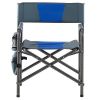 1-piece Padded Folding Outdoor Chair with Storage Pockets,Lightweight Oversized - Default