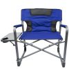 Folding Padded Adult Director Camping Chair - Blue