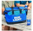 Bud Light Soft Sided Cooler Beverage Bag with Token Key Chain - Blue - Bud Light