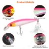 10Pcs Fishing Lures Kit Spoon Lures Hard Spinner Baits - Multi-color