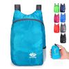 20L Unisex Lightweight Outdoor Backpack; Waterproof Folding Backpack; Casual Capacity Camping Bag For Travel Hiking Cycling Sport - Green