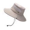 Bucket Hat Summer Men Women Fishing Boonie Hats UV Protection Long Large Wide Brim Hiking Sun Hat Outdoor Cap - Army Green