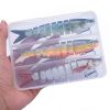 3pcs 8 Segment Fishing Lure Multi Jointed Artificial Bait Slow Sinking Bionic Fishing Bait Ice Fishing Gear - 391 (3pcs With Box)