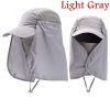 1pc Unisex Sun Shadow; Outdoor Mountaineering Sun Visor; Fisherman Hat; Fishing Cap; Fast Drying Cap - Dark Grey